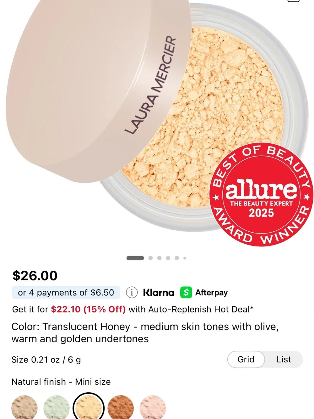 laura mercier translucent loose